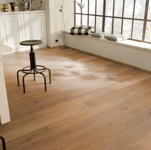 Паркетная доска Meister PS 300 Закопченый лайт 8241 Дуб Рустик с брашью (Текстурированная) 1187х142 мм 2300200079 - Вид №4