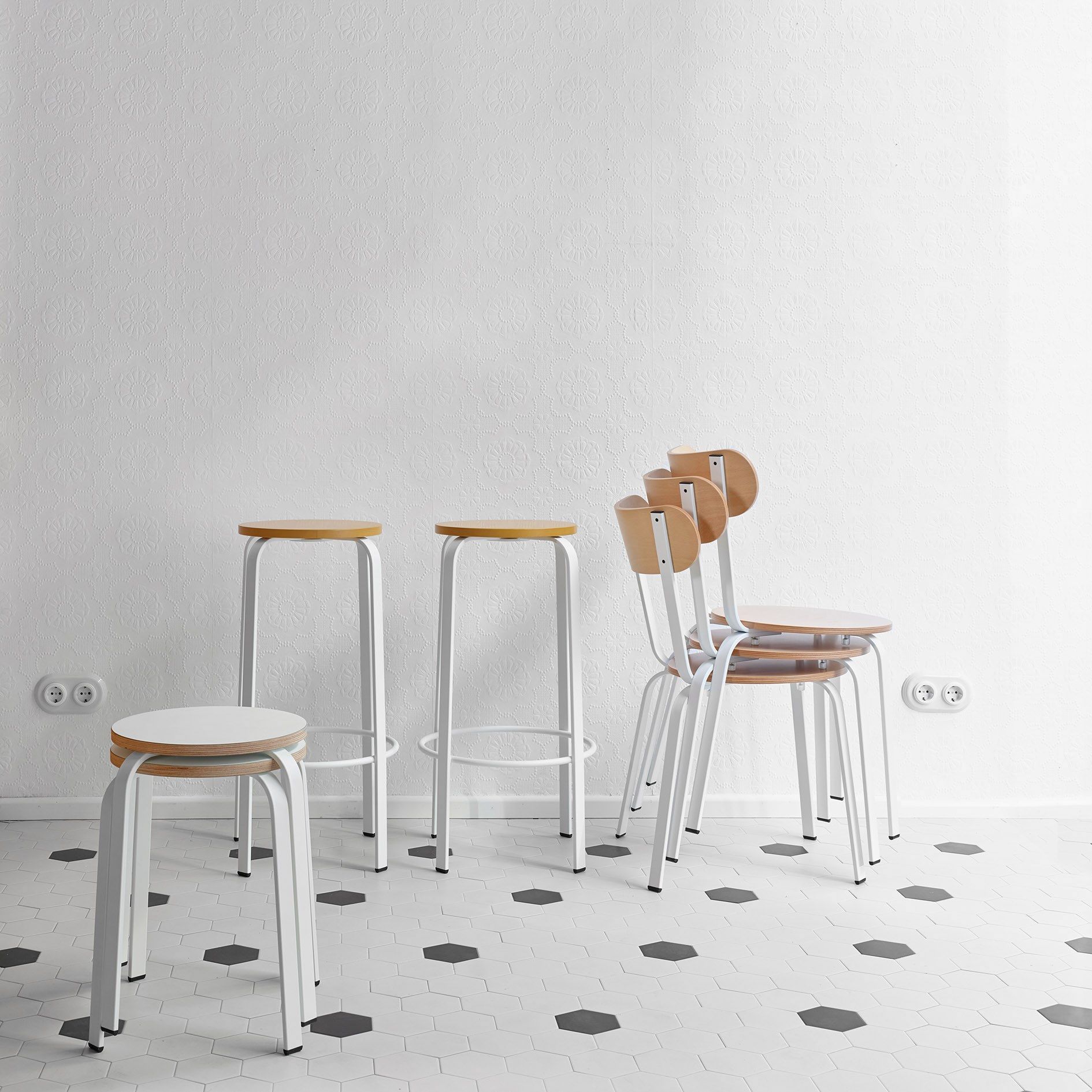 Стальной низкий стул ONDARRETA CHICO ARCH-00065794 - Вид №6