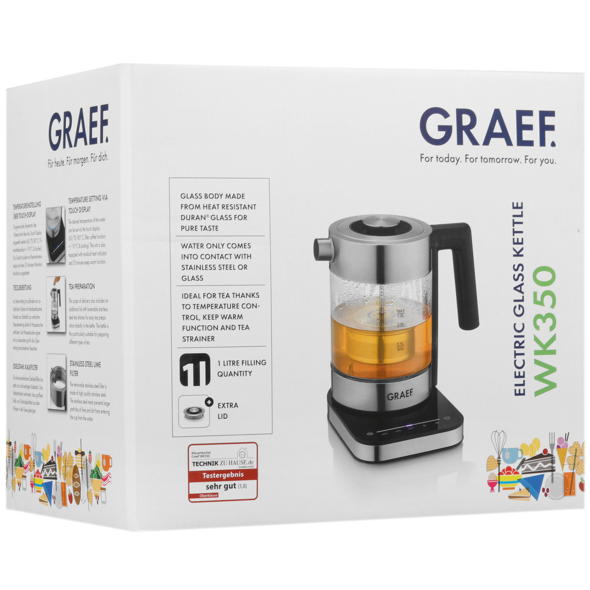 9045610 Электрочайник Graef WK 350 серебристый STDN-0127043 - Вид №7