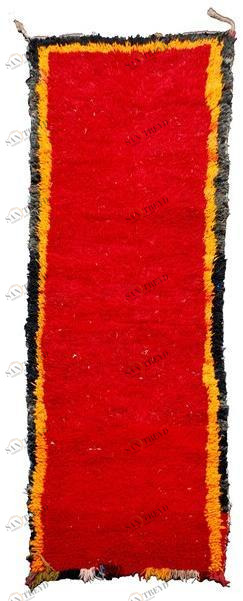 AFOLKI Прямоугольный шерстяной коврик с длинным ворсом Chichaoua Taa180be