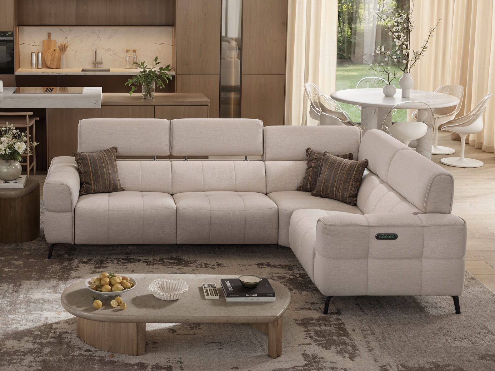 Угловой диван из ткани Sofanella Mezzano ARCH-00010150 - Вид №2