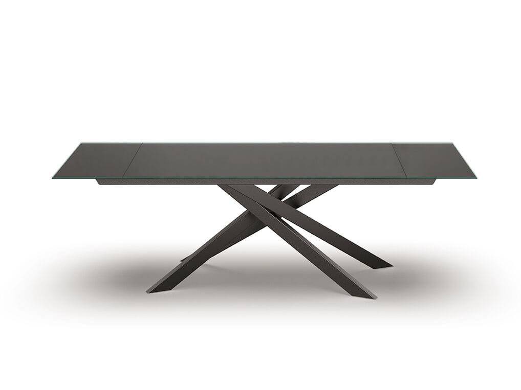 Стеклянный выдвижной прямоугольный стол Febal Casa BLISS ARCH-00088758