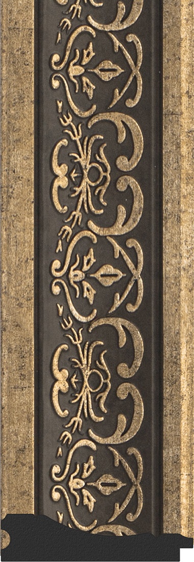 BY 6132 Зеркало напольное с фацетом в багетной раме - вензель серебряный 101 mm EVOFORM Exclusive floor - Вид №3