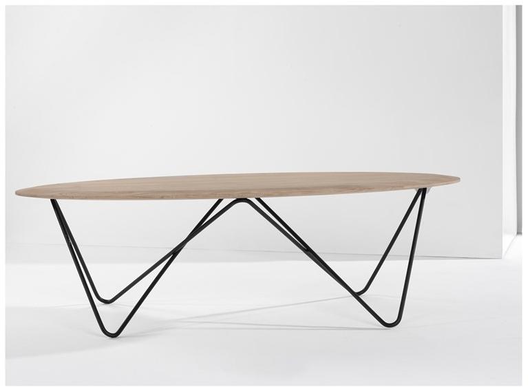 Ethnicraft Стол журнальный овальный дубовый  26686  - Вид №2