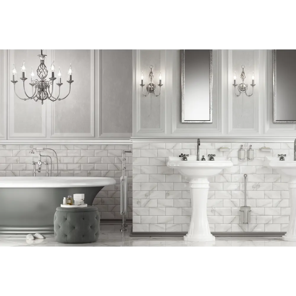 Плитка настенная KREAFORTA Руасси 7.4x15 см 0.89 м² цвет белый STLM-2032572 - Вид №4