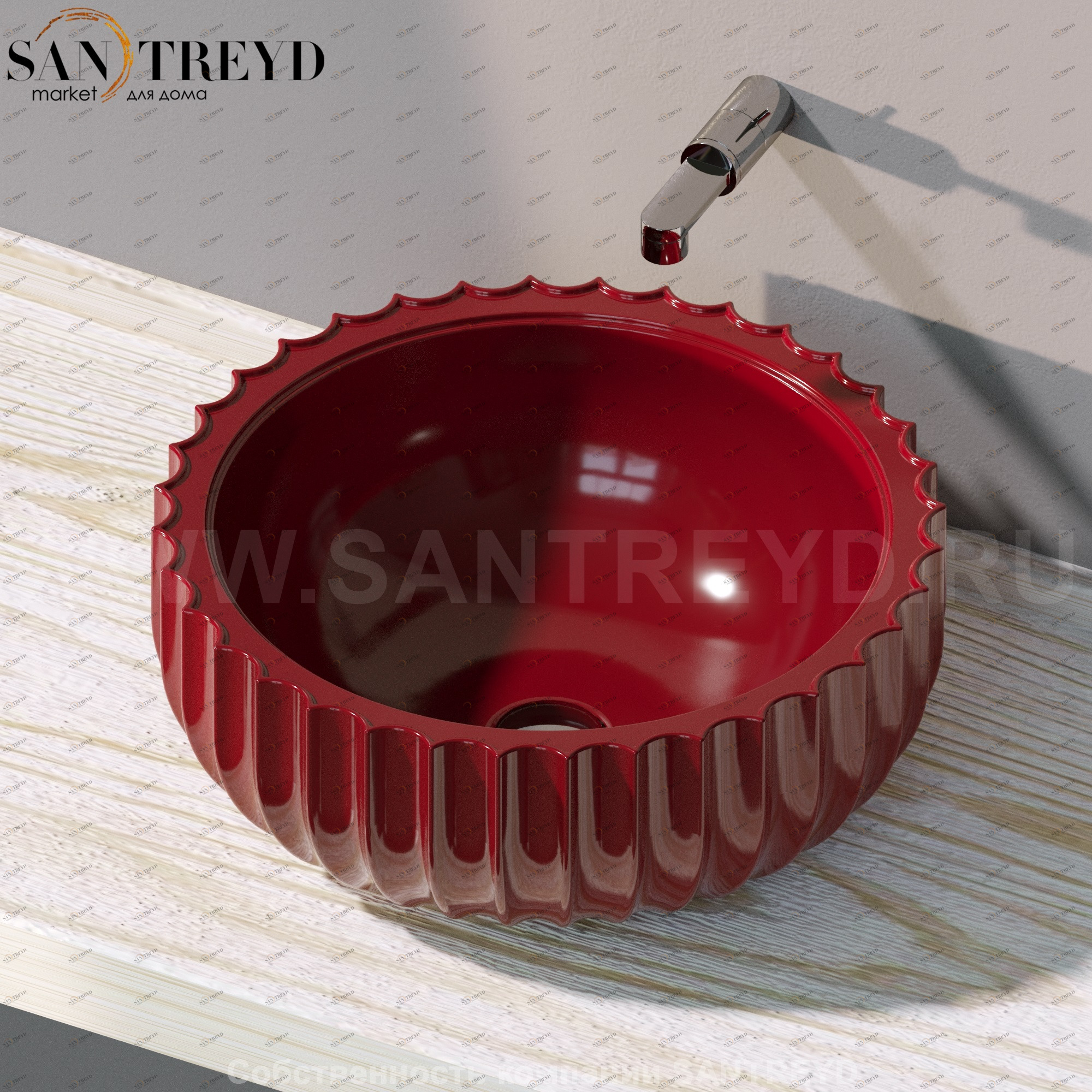 SE50A3011 Накладная раковина на столешницу  круглая Ceramica Flaminia Settecento