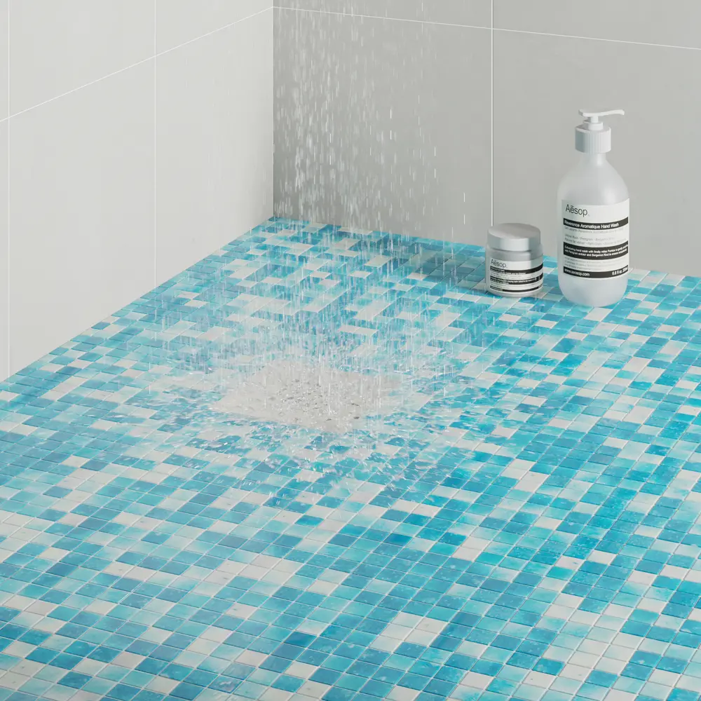 Мозаика Bluestone Antislip стекломасса 31.1x4.9 см цвет синий Santreyd Мозаика Onix STLM-2019424 - Вид №7