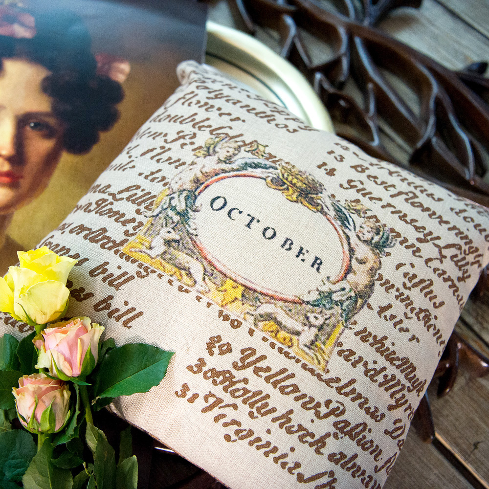 2719111 Декоративная подушка «12 месяцев цветения», версия Октябрь Object Desire  - Вид №2