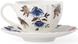 10660496 Lenox Чашка чайная с блюдцем Lenox "Цветущая лоза" 210мл Фарфор