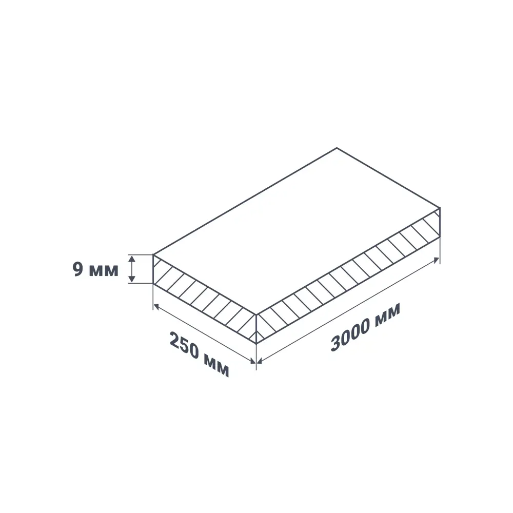 Стеновая панель ПВХ белый глянец 3000x250x9 мм 0.75 м² 82850841 STLM-2012329 Santreyd  - Вид №2
