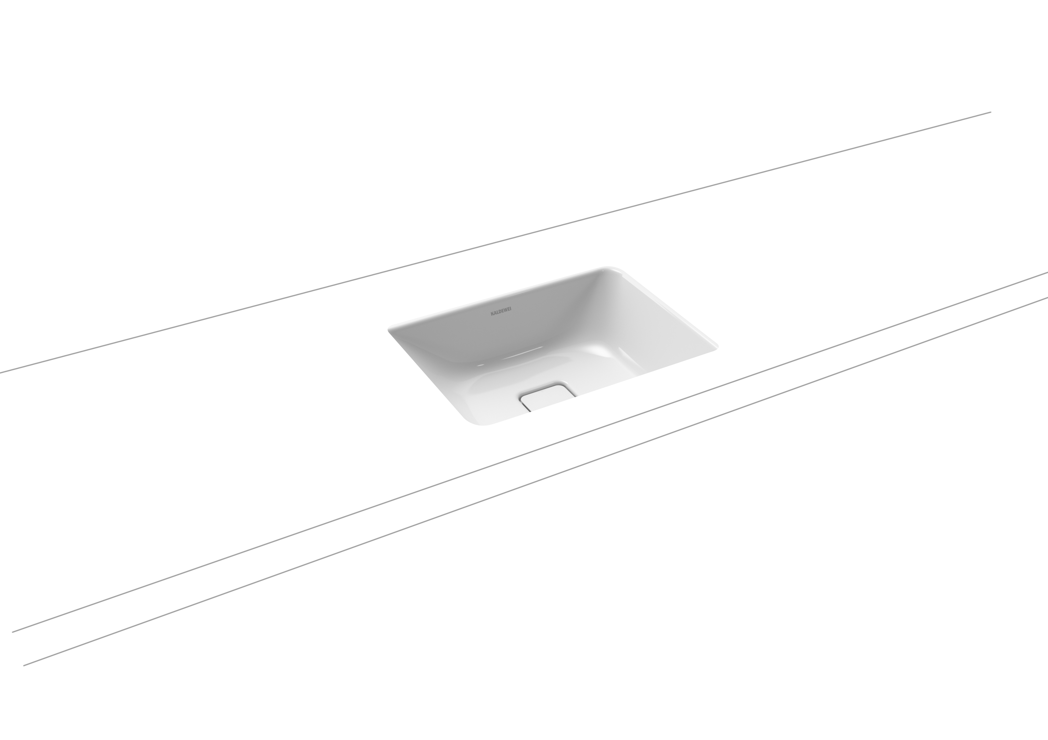 Умывальник KALDEWEI Сталь эмалированная 3088 258 альпийский белый матовый 30883083258 - Вид №1