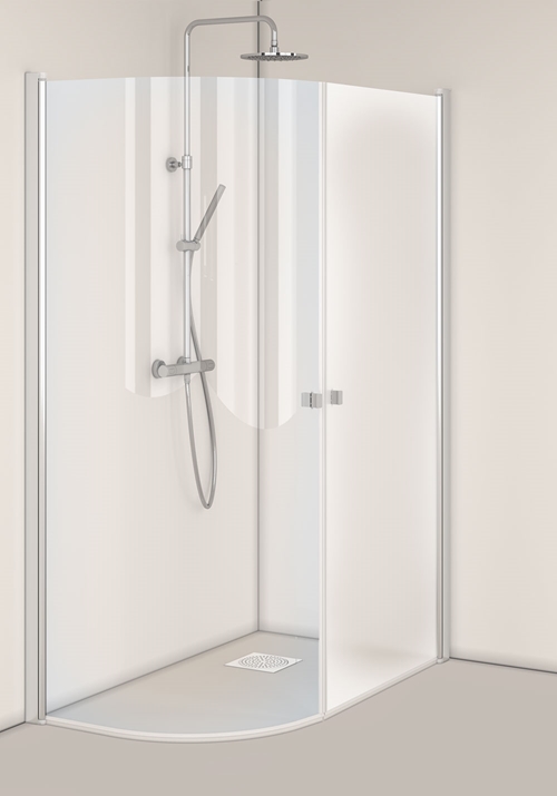 1450454 Igloo Pro J + Душевой Уголок Прямой, Матовый 80X70 Hafa Прозрачный  - Вид №1