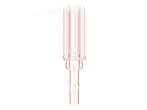 Светодиодный подвесной светильник из метакрилата и алюминия