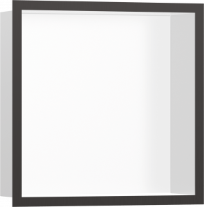 56099340 XtraStoris Individual Стеновая ниша Matt White с дизайнерской рамкой 300/300/100 Hansgrohe