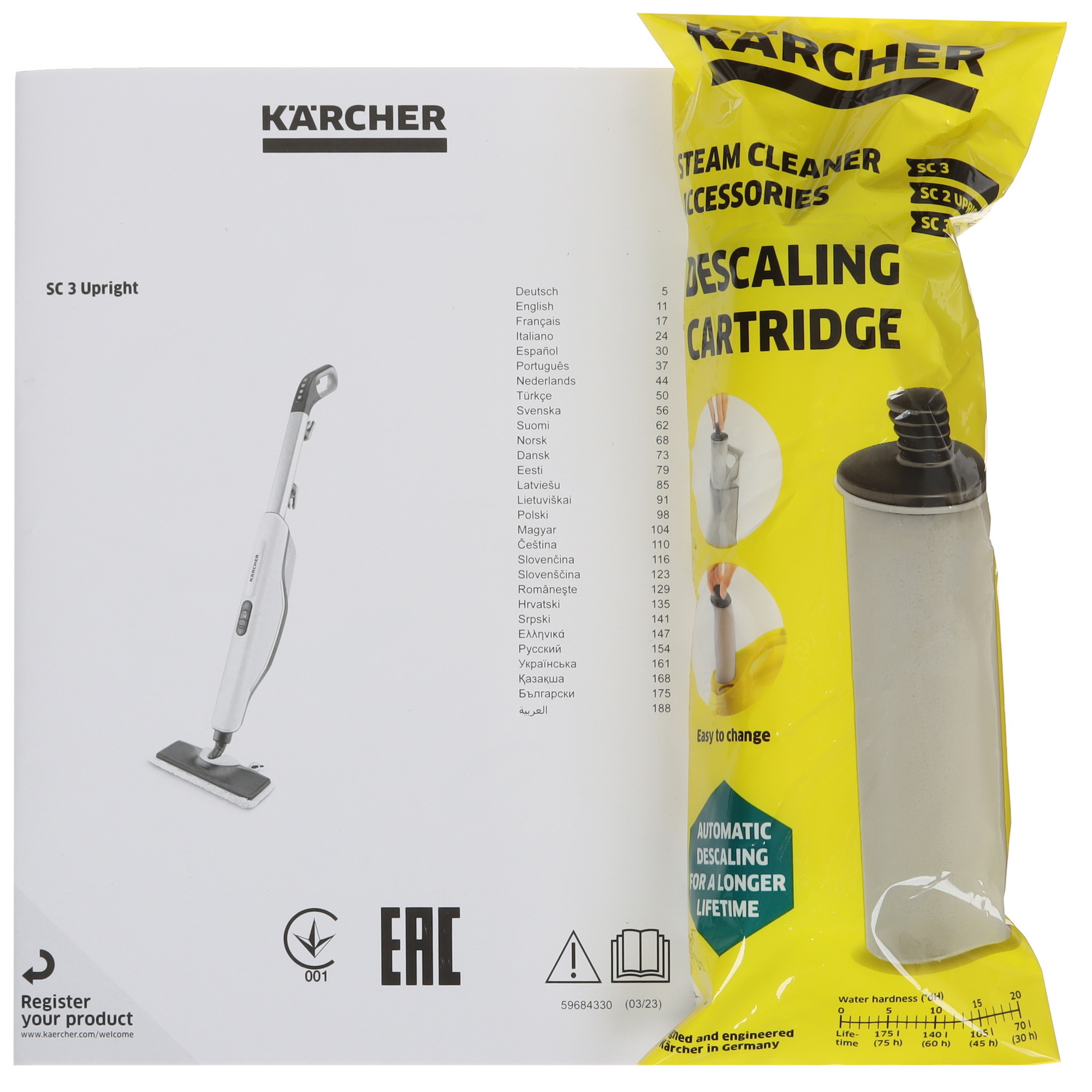 9067401 Пароочиститель Karcher SC 3 Upright белый STDN-0136104 - Вид №8