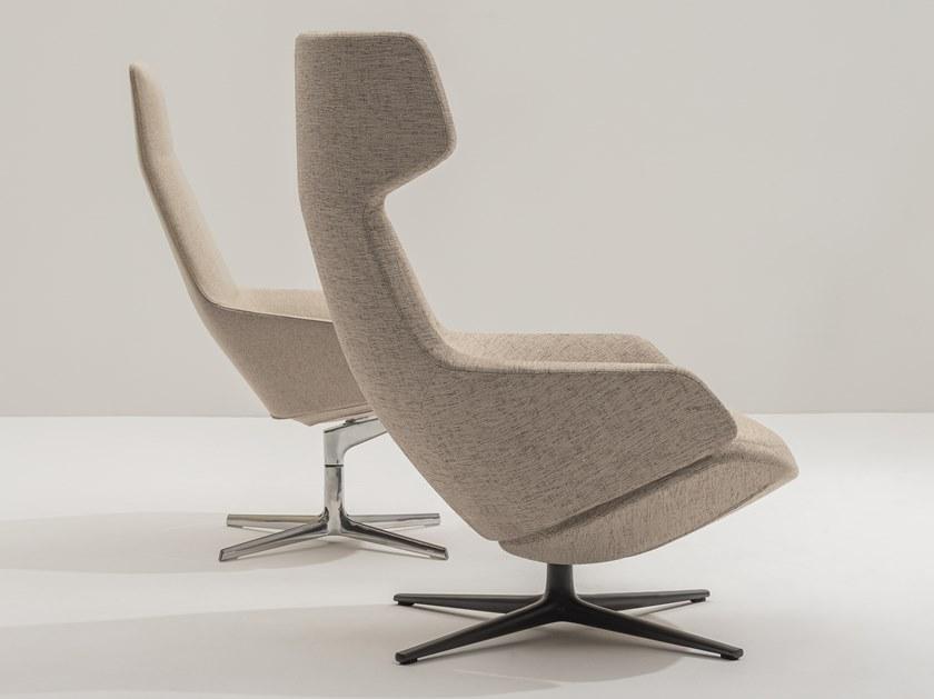 arper Стул Wing из ткани с 4-мя спицами и подлокотниками Aston club sun-id-1458915 - Вид №1