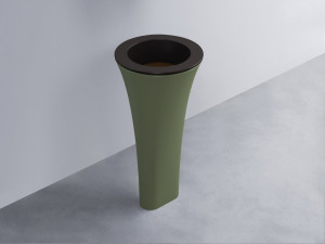 AMLA45-LV+AMPILT-CA+AMCOLT-AG Раковина Amedeo Tondo отдельностоящая cielo Enjoy + Amedeo