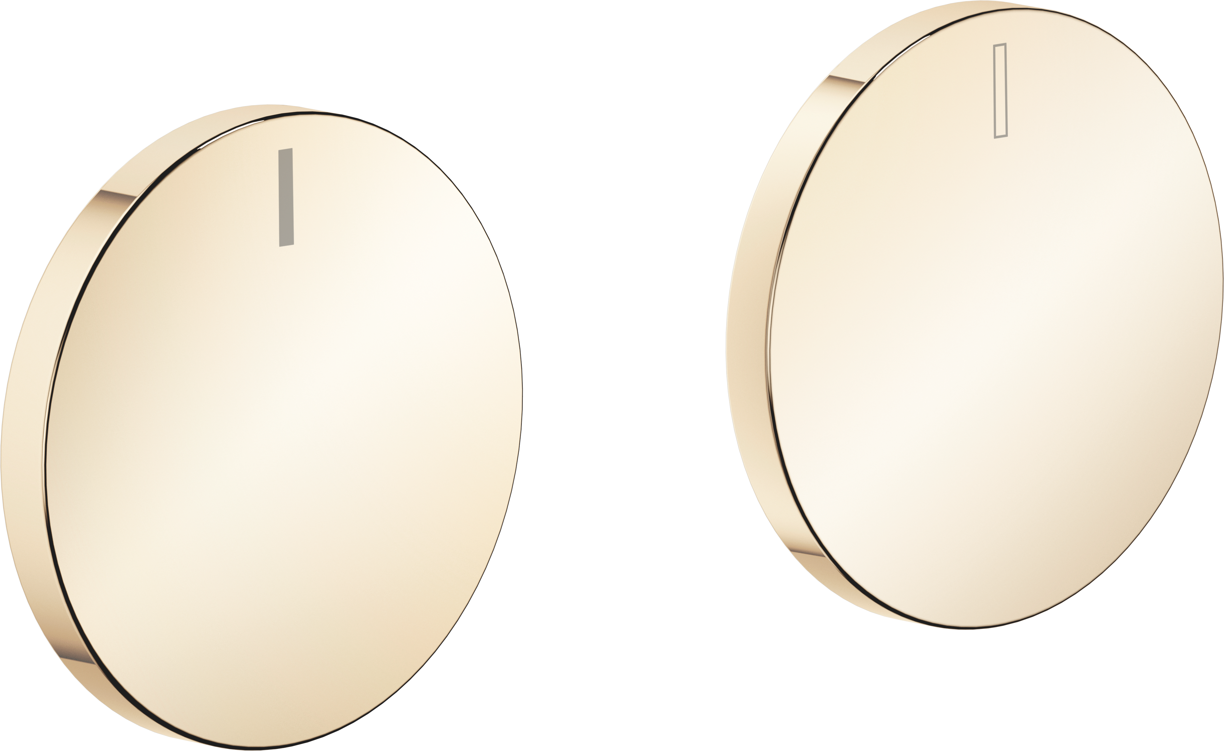 Набор вставок для ручек CYO, горячая и холодная - Durabrass (золото 23 карата)