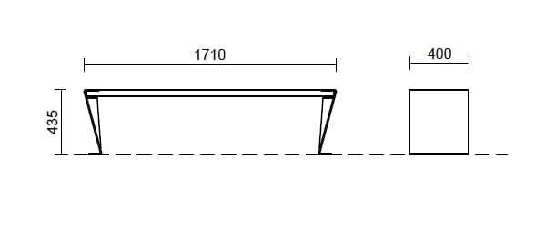 Деревянная скамья со встроенным освещением Studio Città TRAPEZIO SMART ARCH-00138226 - Вид №2