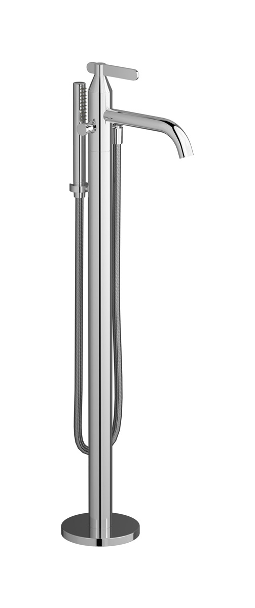 Напольный смесиель для ванны с встроенным душем. WE ARE IB ol706ss Chrome Soho