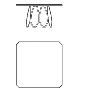 Квадратный мраморный стол Sicis Борджиа ARCH-00058057 - Вид №2