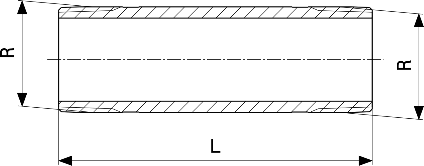 651 008 Модель 3530 Трубопроводные системы  Бронзовые резьбовые фитинги  Изделия из бронзы  Ниппели, переходы, удлинители Santreyd  - Вид №3