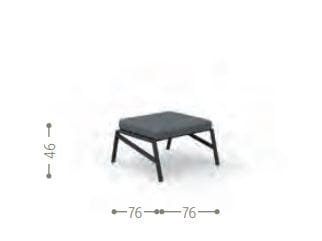 Ткань прямоугольный сад пуфик Talenti коттедж ARCH-00151898 - Вид №2