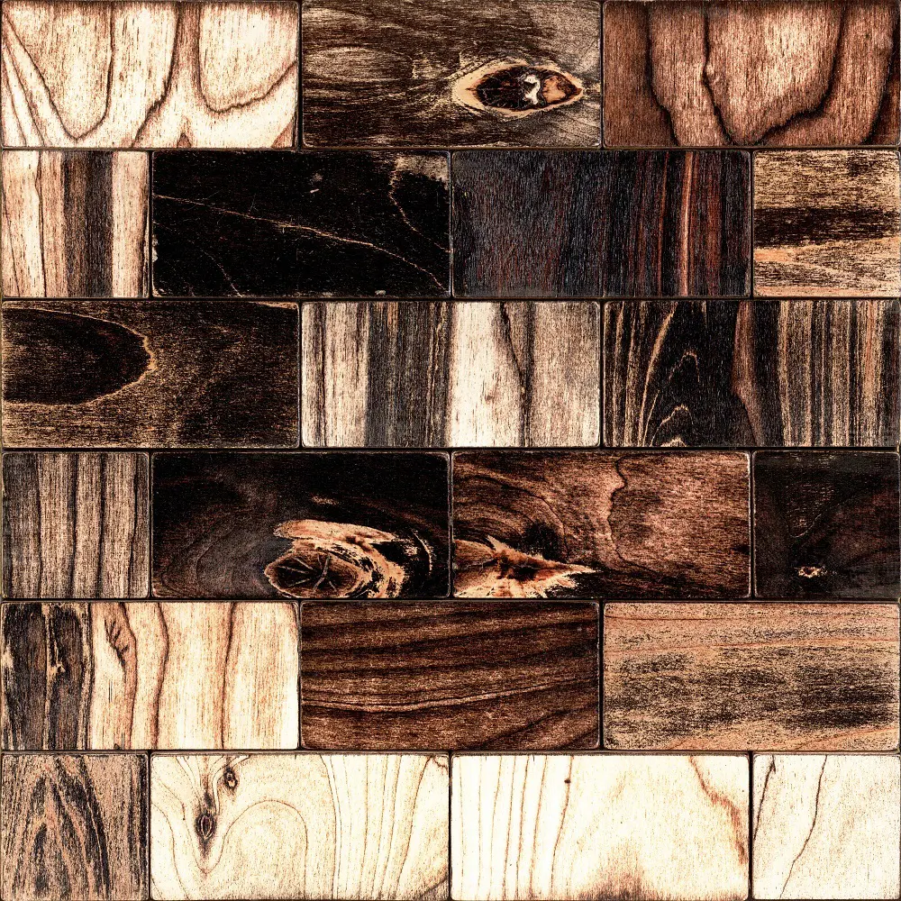 Деревянная мозаика БОУЛ 50x100 мм 300x300 мм Santreyd STLM-2059633 - Вид №1