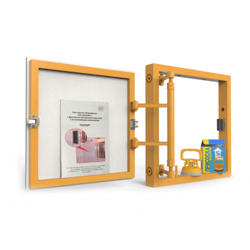 Ревизионный люк под плитку, распашной с регулировкой на присоске 300Х300 ВОЗРОЖДЕНИЕ sun-id-1025275 - Вид №2