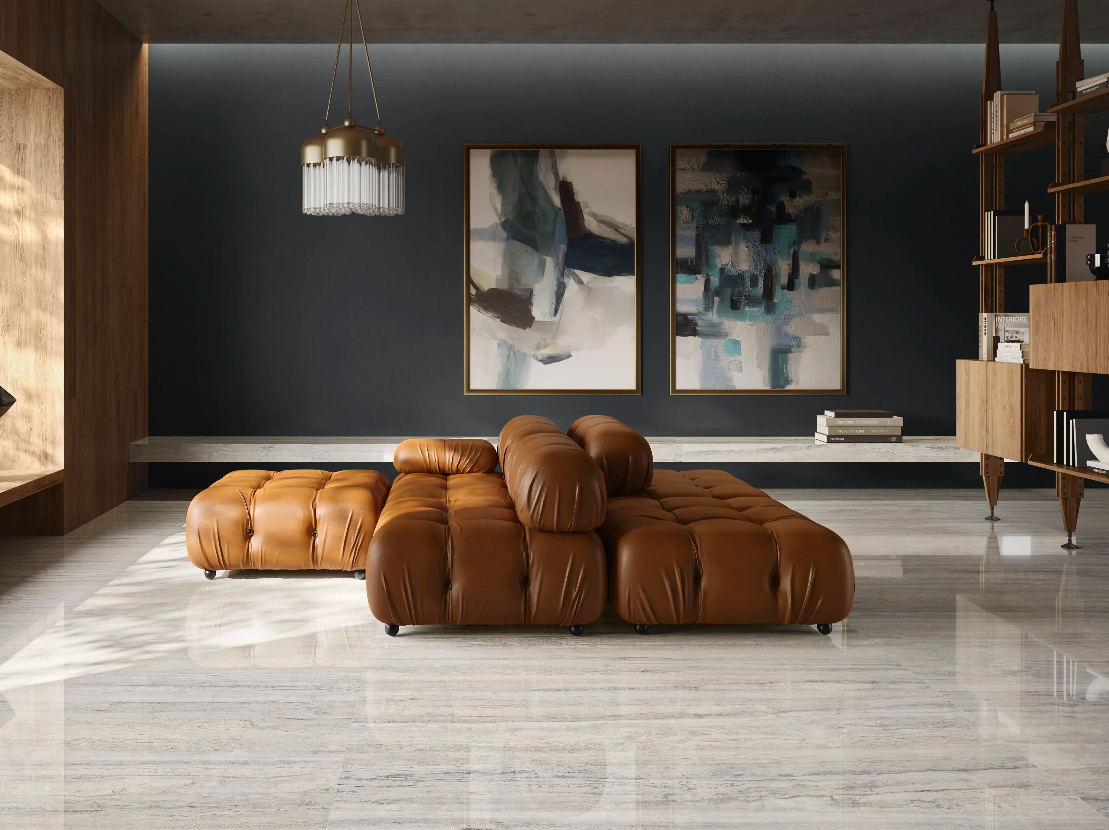 Напольное / керамогранит с эффектом травертина CERAMICA SANT'AGOSTINO Invictus ARCH-00067005 - Вид №2