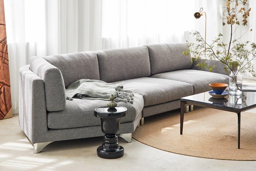 Grado Design Изогнутый диван из ткани для 4 человек Pent Pen-sf-g02 - Вид №1