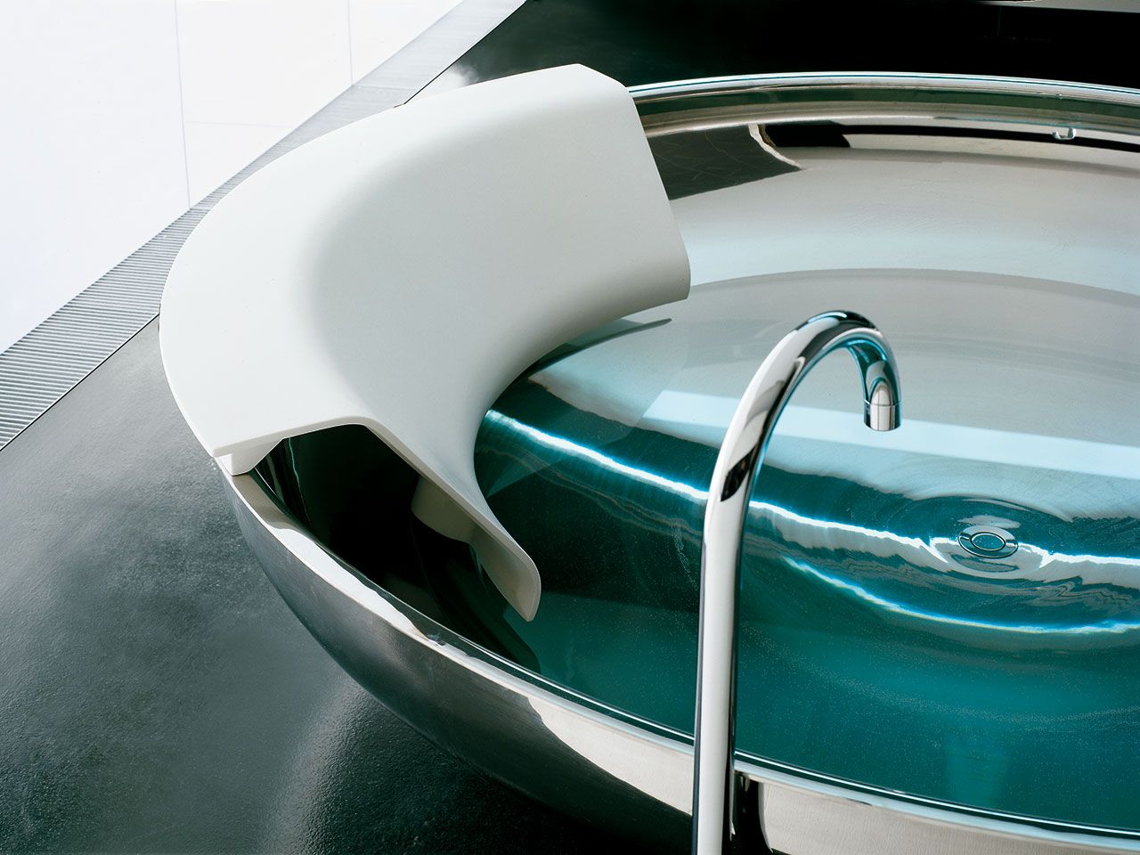 Круглая ванна из нержавеющей стали Agape UFO ARCH-00119552 - Вид №1