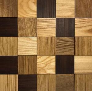 Мозаика и 3D панели из дерева Tarsi 3D 3d Микс Термо 2.м.2.0 Дуб Селект 3д (мозаика панели), гладкая (3Д (мозаика панели), Гладкая) 300х300 мм.