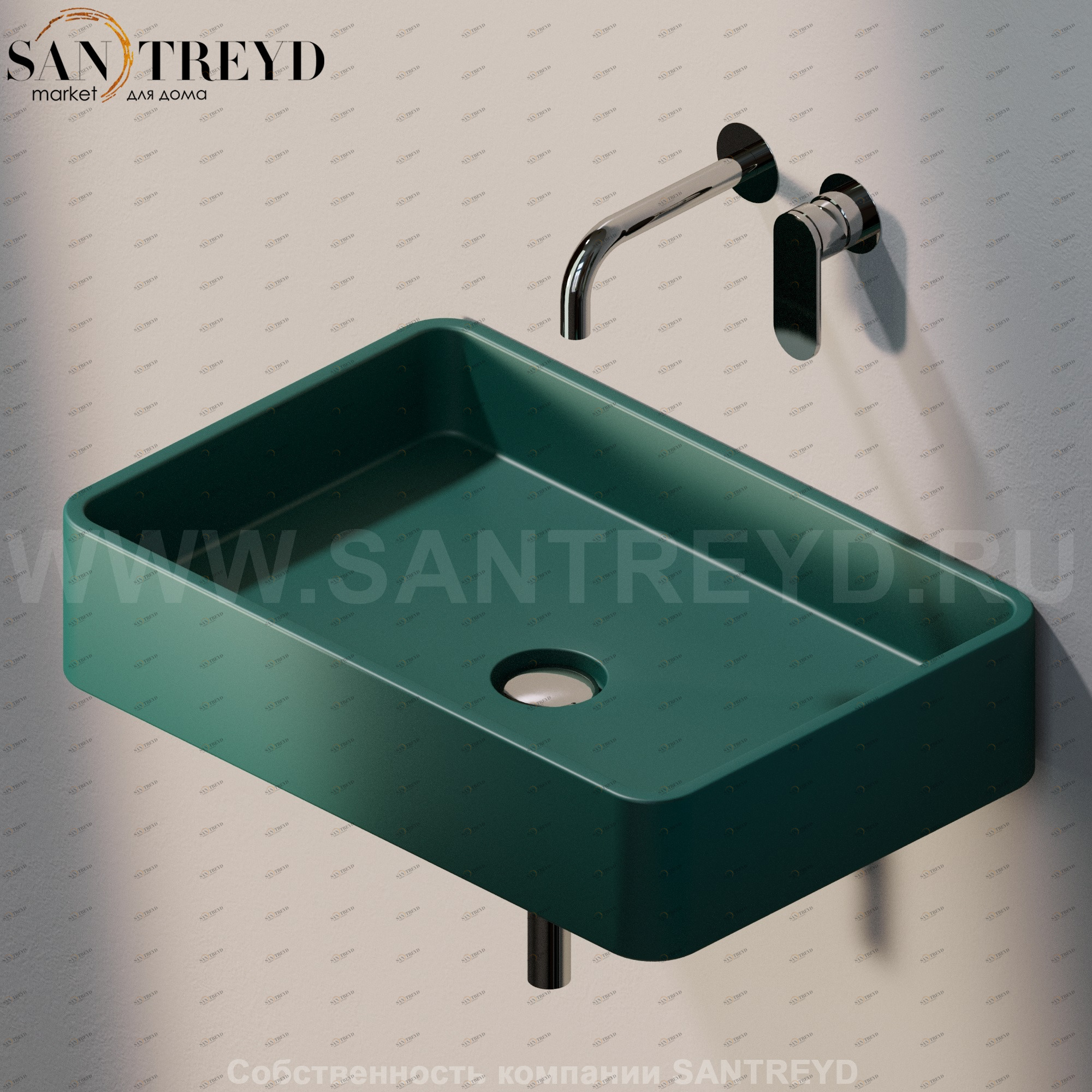 MWL605020 Подвесная раковина настенная прямоугольная Ceramica Flaminia Miniwash