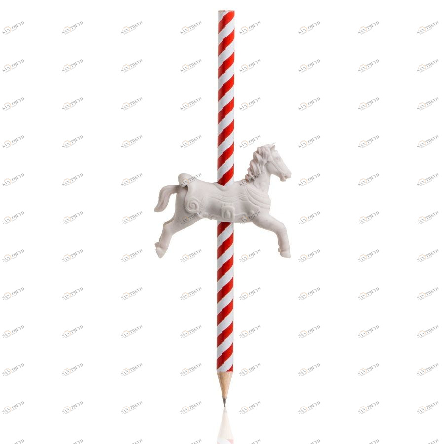 Карандаш с резинкой SUCK UK SKERASERHORSE1