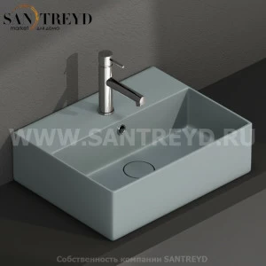 IN046BL Подвесная раковина настенная прямоугольная Ceramica Globo T-EDGE