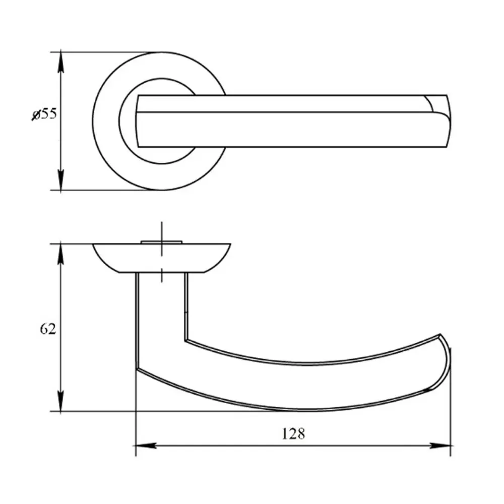 Ручки на розетке Armadillo LD-13, цвет хром Santreyd STLM-2079147 - Вид №4