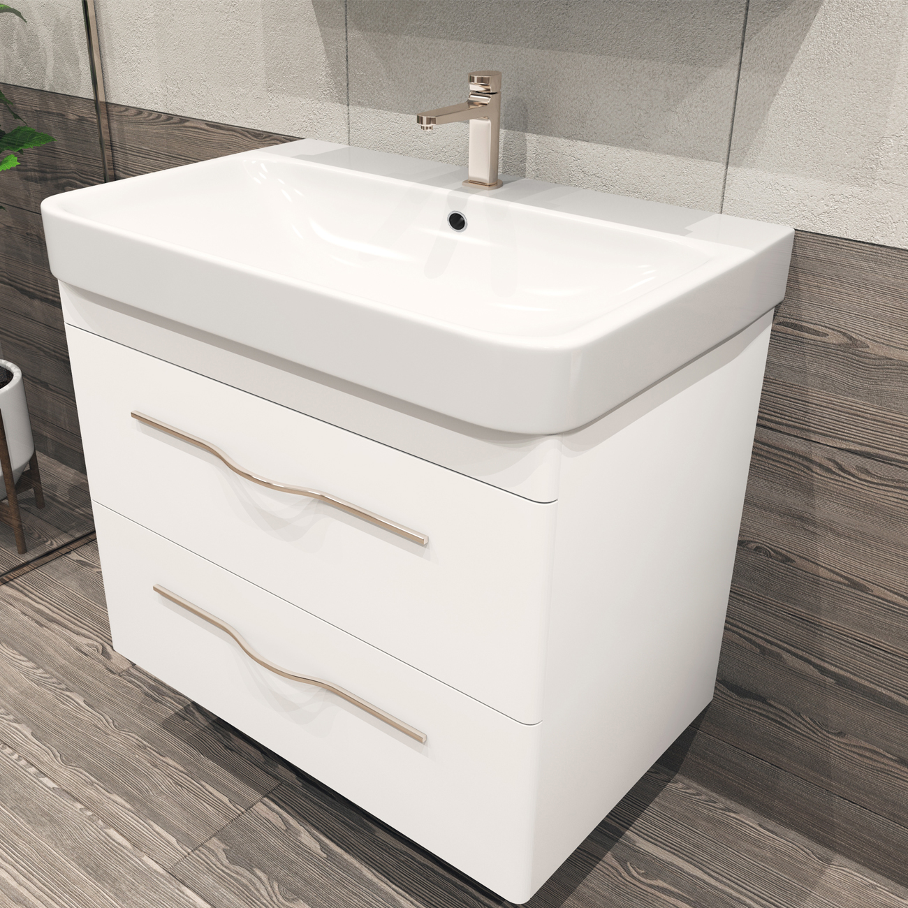 Тумба Roberta 800 графит (Олимпия)810⨉510⨉730 мм графит Santreyd sun-id-664514 - Вид №1