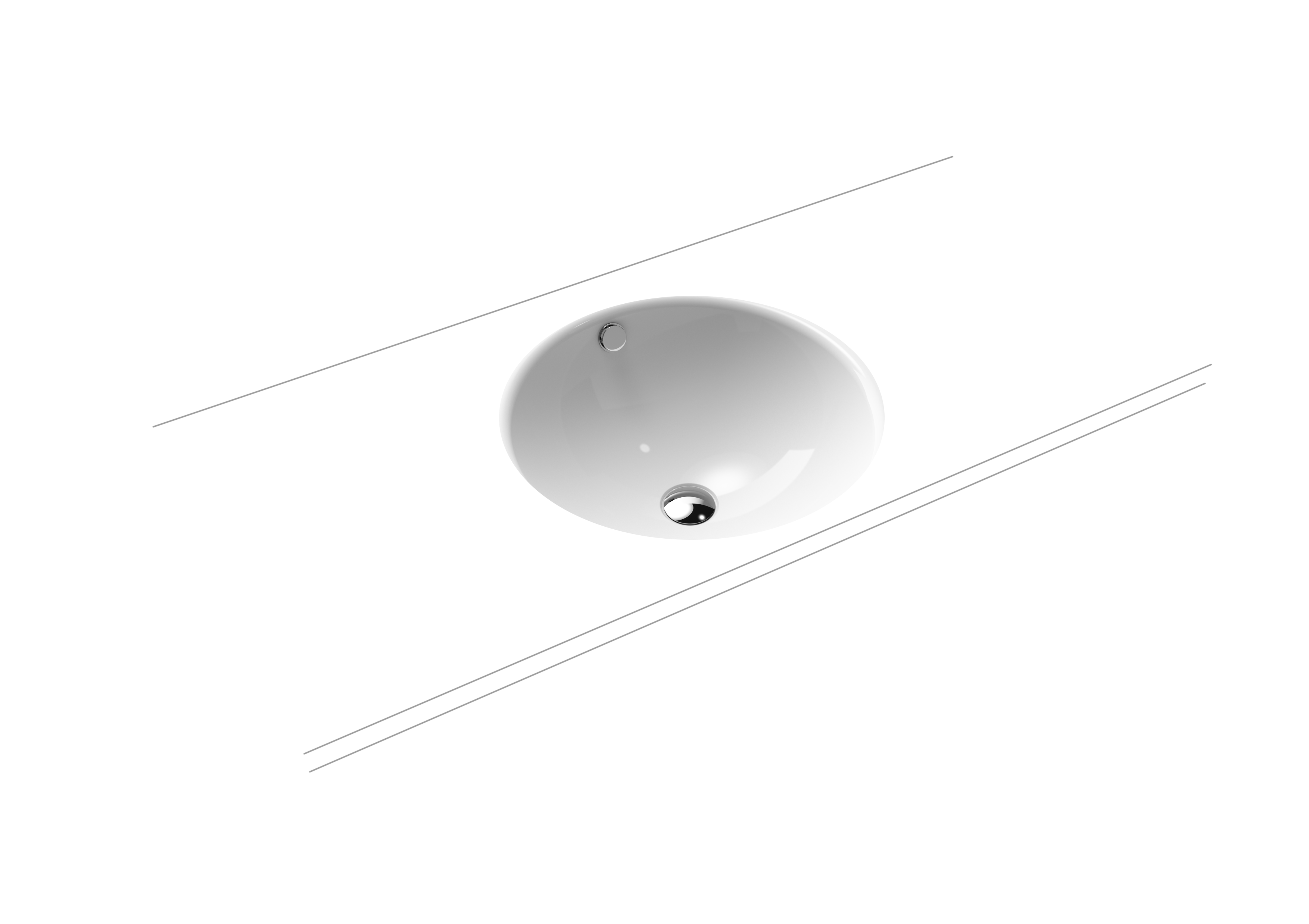 Умывальник KALDEWEI Сталь эмалированная 3183 455 холодный серый 70 3183455 - Вид №1