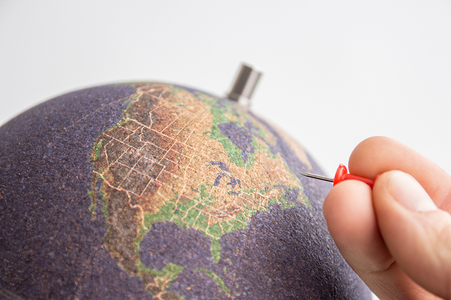 Глобус цветной Colour малый SUCK UK SKCORKGLOBE4 - Вид №5