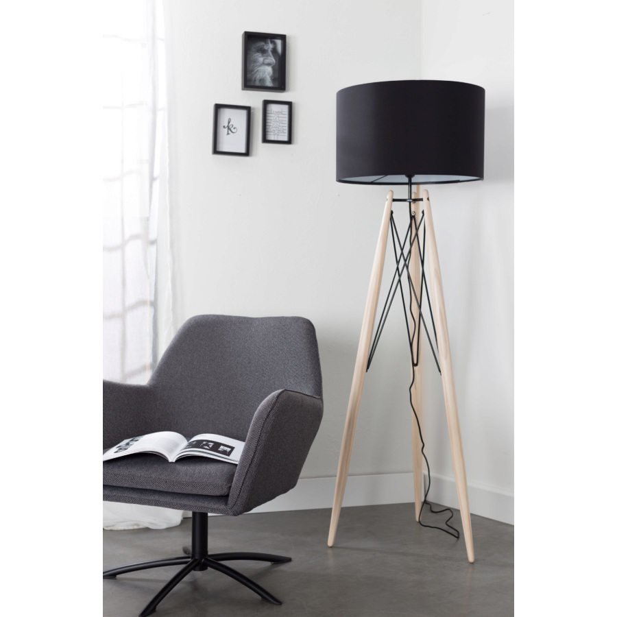 Лаунж кресло Knut темно-серое White Label Living 3100037 - Вид №2