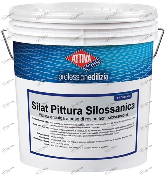 ATTIVA Краска против водорослей на основе силоксановых смол Smalti e pitture sun-id-1428107