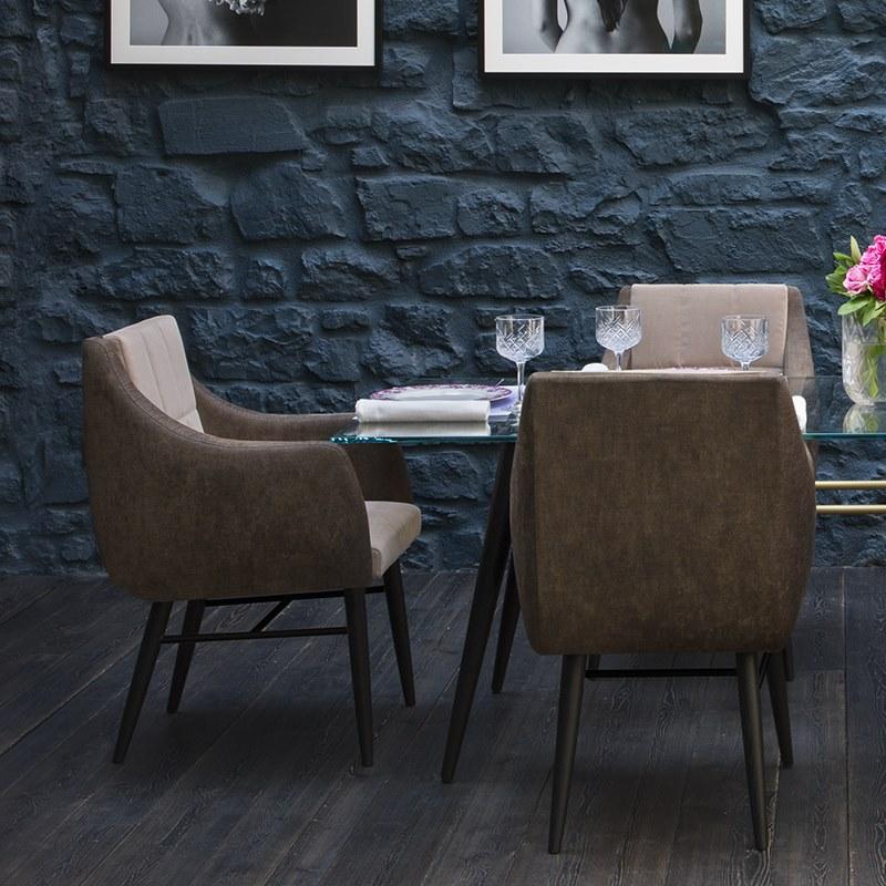 ALMA DESIGN Стул из ткани с подлокотниками Magenta 2120 - Вид №3