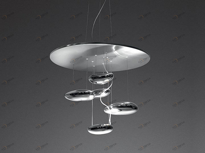 Artemide Подвесной светильник из нержавеющей стали с отраженным светом Mercury mini 1477110a