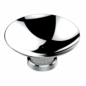 A8M-544GM Мыльница на подставке, диаметр : 150 мм Thg-paris Vogue с малахитом Хром