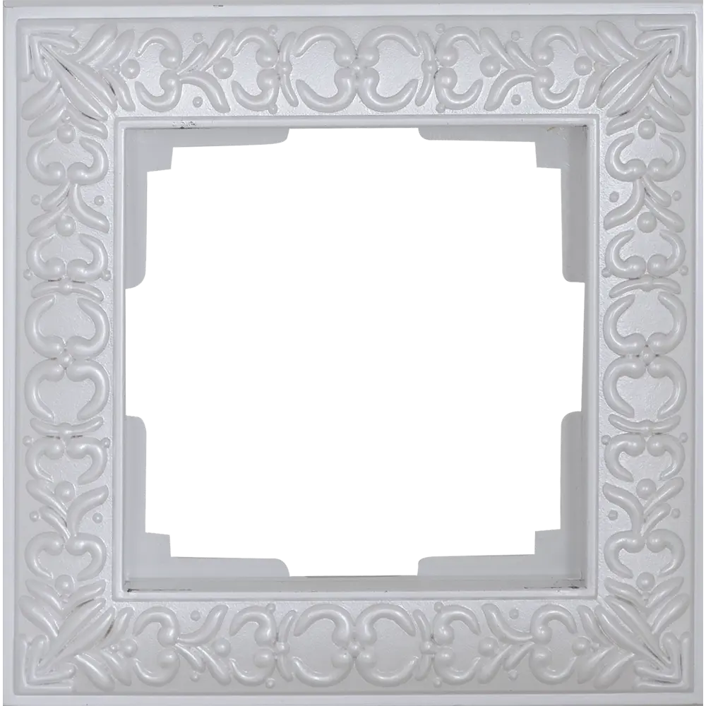 Рамка для розеток и выключателей Werkel Antik 1 пост, цвет жемчужный STLM-2061487