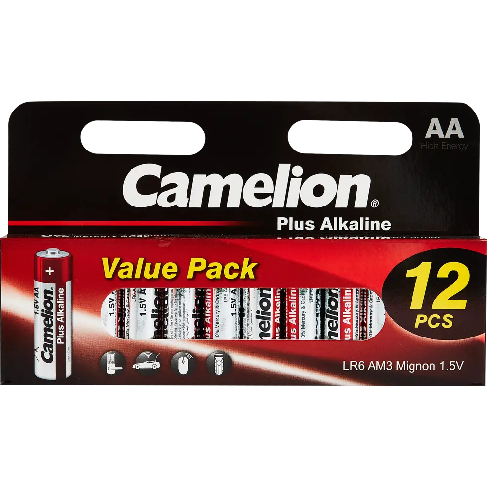 Алкалиновые батарейки Santreyd AA LR6 1.5V (12 шт) - надежное питание для устройств 89350650 STLM-1114337