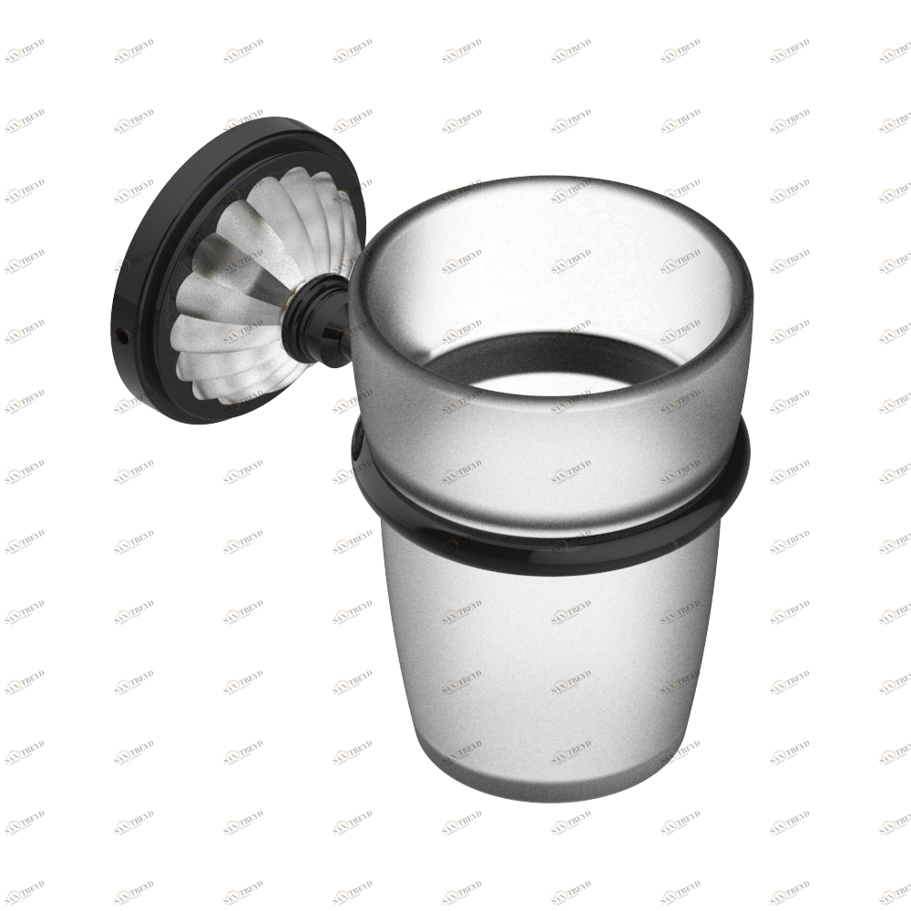 U1E-536 Стакан настенный для зубных щёток Thg-paris Mandarine с сатинированным хрусталём Покрытие PVD бронза U1E-536 CAT.F