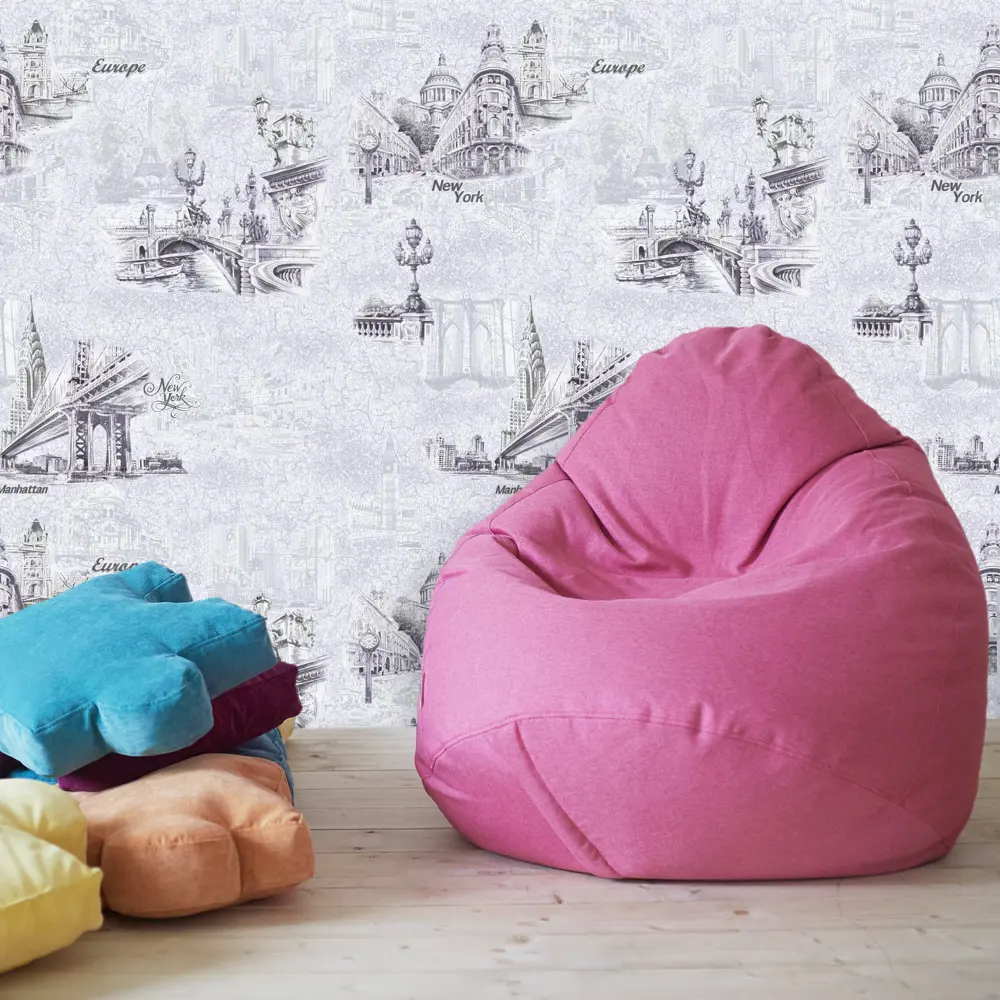 Обои бумажные Тревел серые 0.53 м 345-06 Santreyd STLM-2060707 - Вид №2