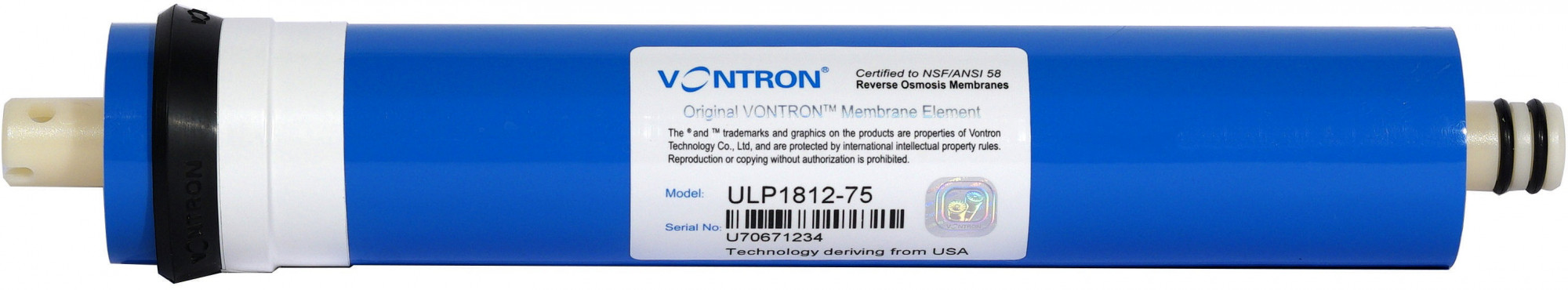 Обратноосмотическая мембрана VONTRON (1812-75GPD), 750 Santreyd 